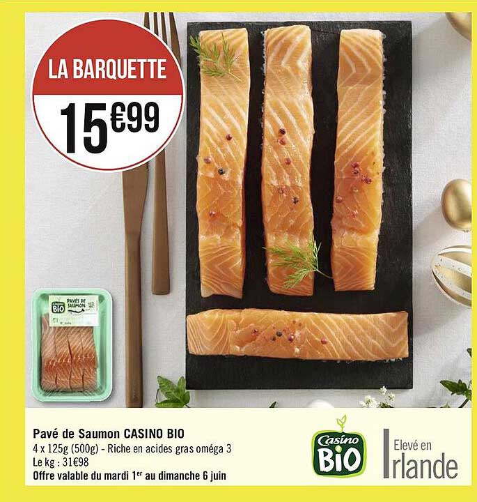 Pavé De Saumon Casino Bio