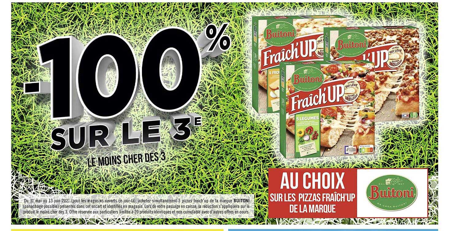 pizzas fraîch'up de la marque buitoni