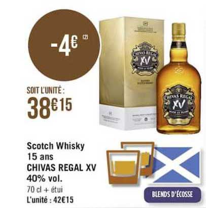 scotch whisky 15 ans chivas regal xv 40%