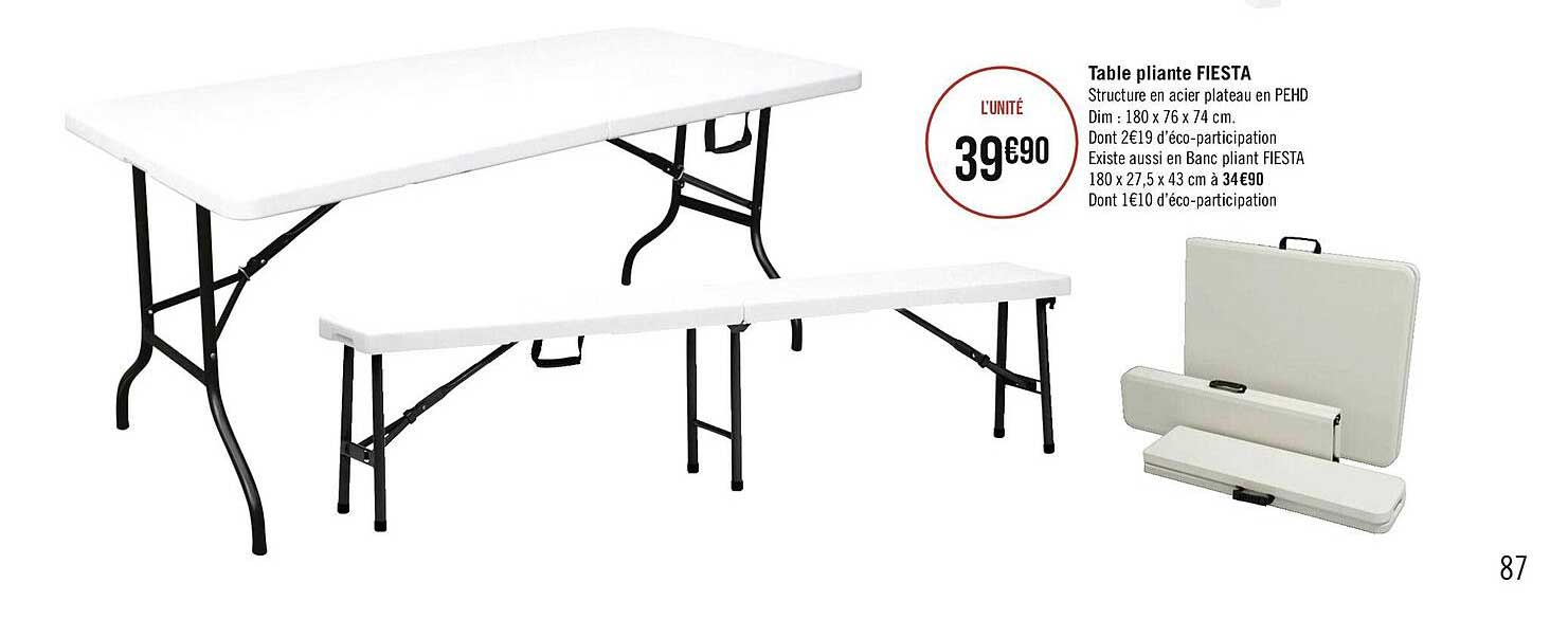 Table Pliante Fiesta