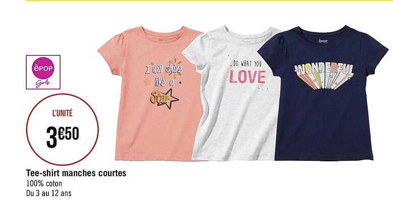 tee-shirt manches courtes