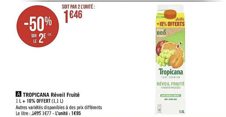 Tropicana Réveil Fruité
