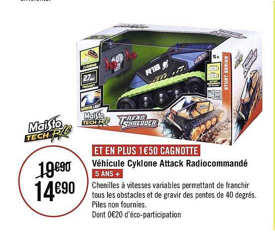véhicule cyklone attack radiocommandé