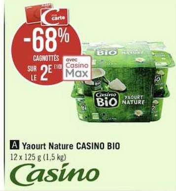 Yaourt Nature Casino Bio
