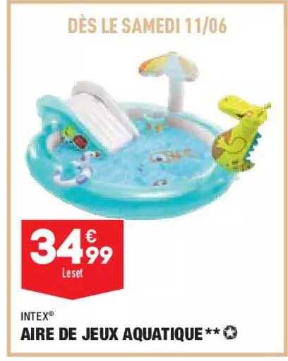 aire de jeux aquatique intex