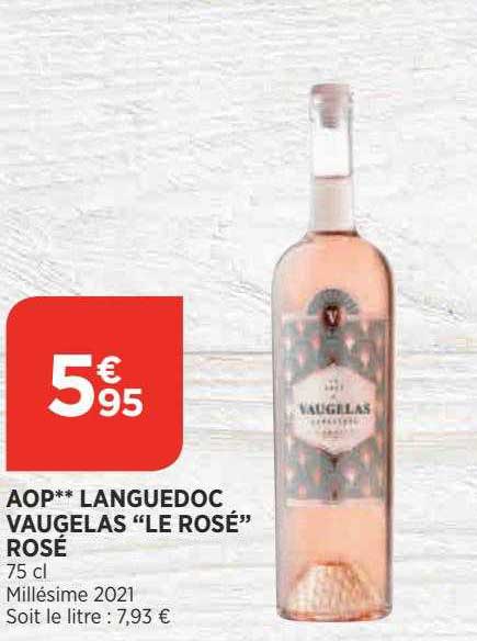 aop languedoc vaugelas "le rosé" rosé