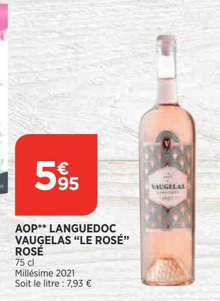 aop languedoc vaugelas "le rosé" rosé