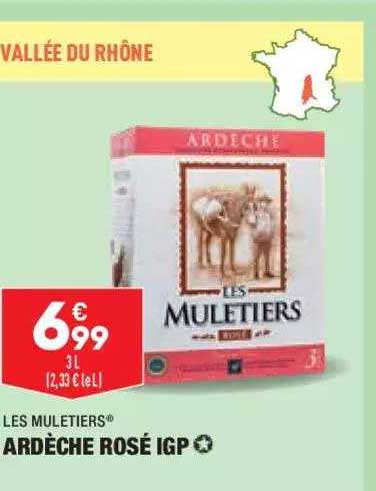 Ardèche Rosé Igp Les Muletiers