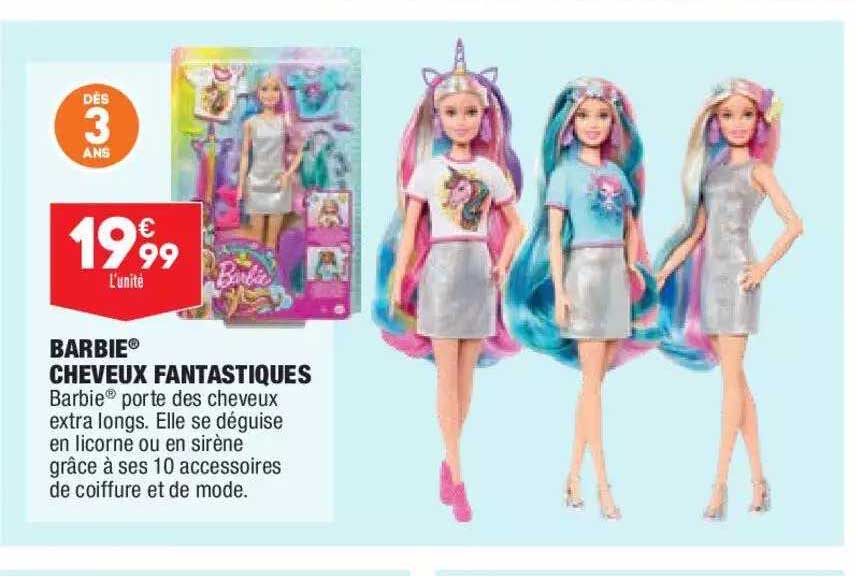 barbie cheveux fantastiques