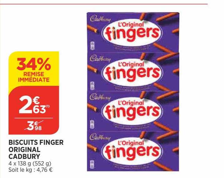 biscuits finger original cadbury