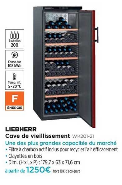 cave de vieillissement liebherr wk201-21