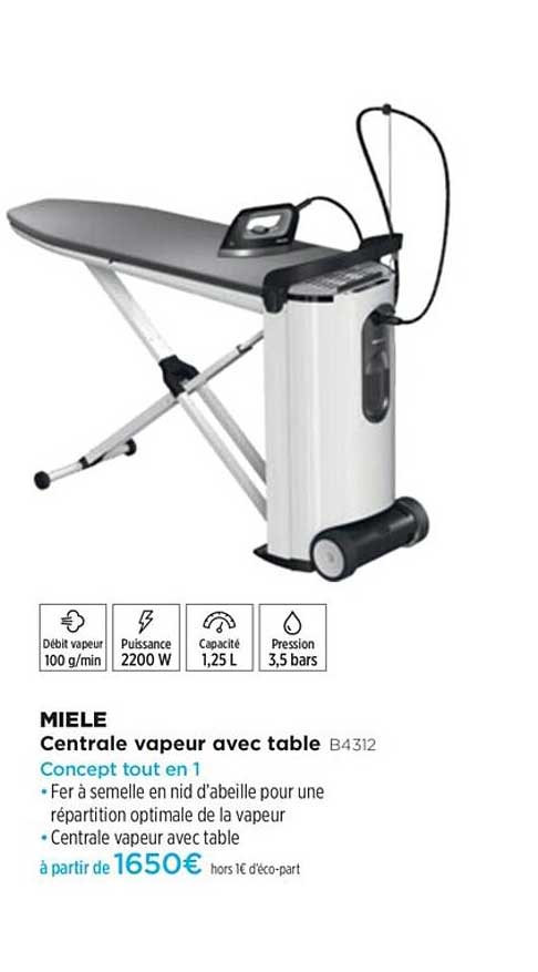 Centrale Vapeur Avec Table Miele B4312