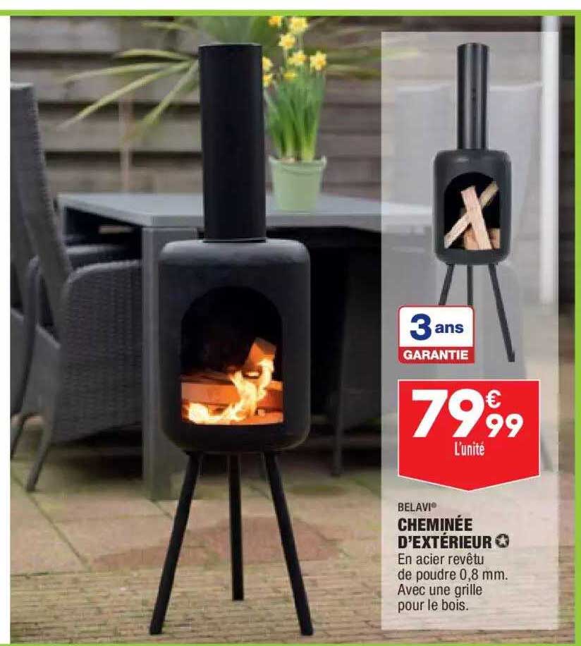 cheminée d'extérieur belavi