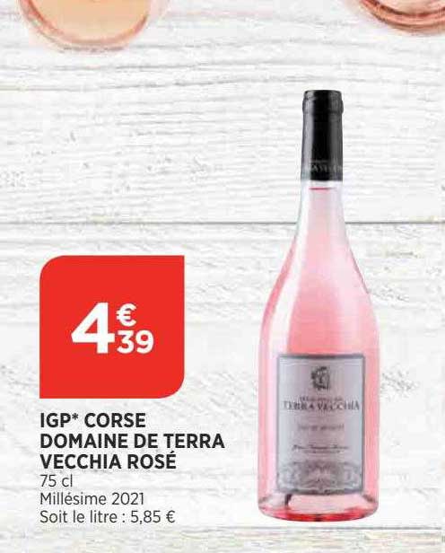 igp corse domaine de terra vecchia rosé