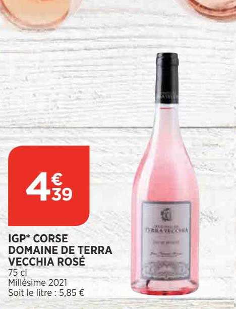 igp corse domaine de terra vecchia rosé