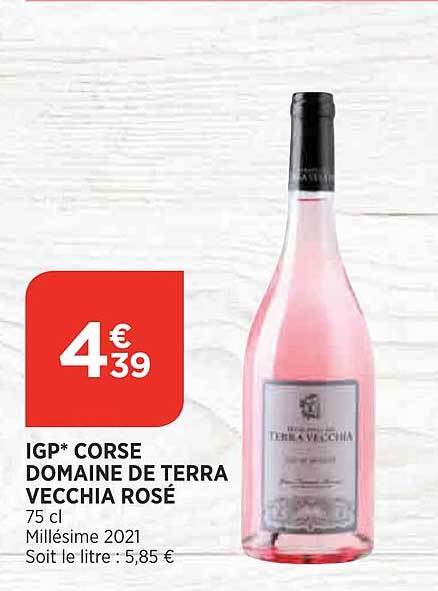 igp corse domaine de terra vecchia rosé