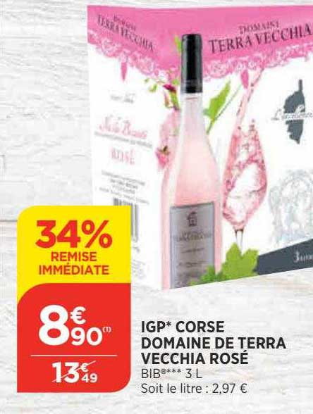 igp corse domaine de terra vecchia rosé