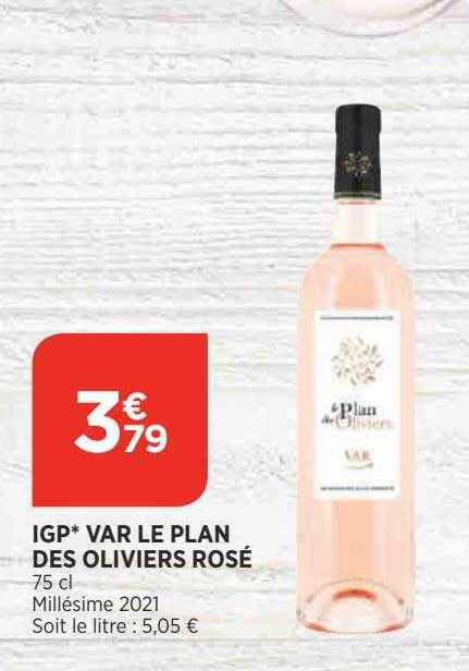 igp var le plan des oliviers rosé