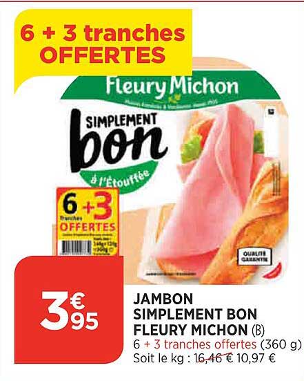 jambon simplement bon fleury michon