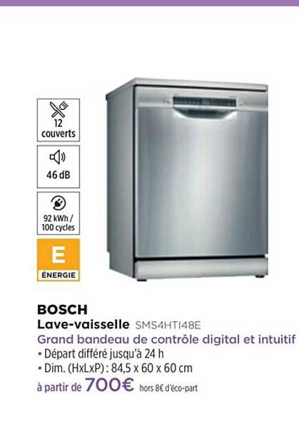 lave-vaisselle bosch sms4ht148e