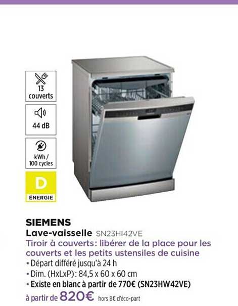 lave-vaisselle siemens sn23h142ve