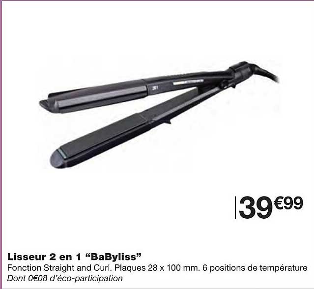 Lisseur 2 En 1 "babyliss"