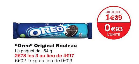 "oreo" Original Rouleau