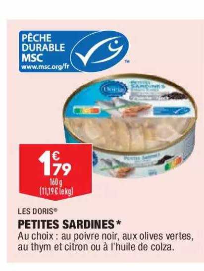 petites sardines les doris