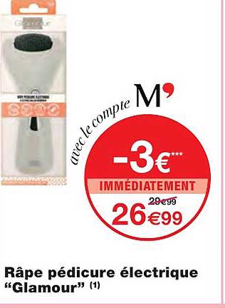 râpe pédicure électrique "glamour"