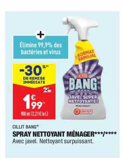 spray nettoyant ménager cillit bang
