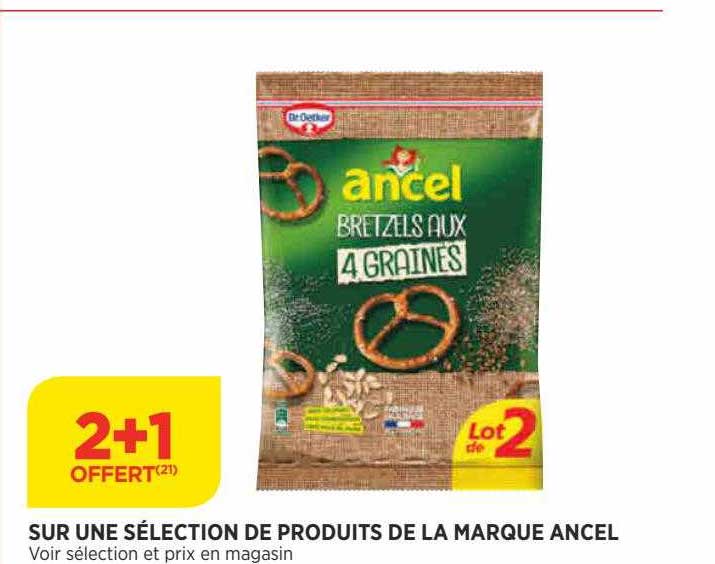 sur une sélection de produits de la marque ancel