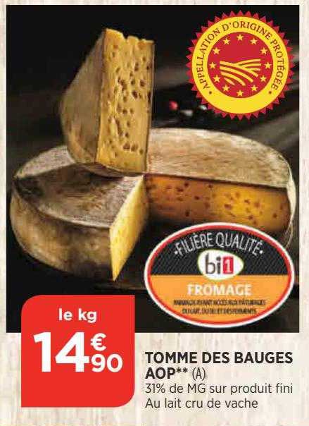 tomme des bauges aop