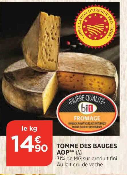 Tomme Des Bauges Aop
