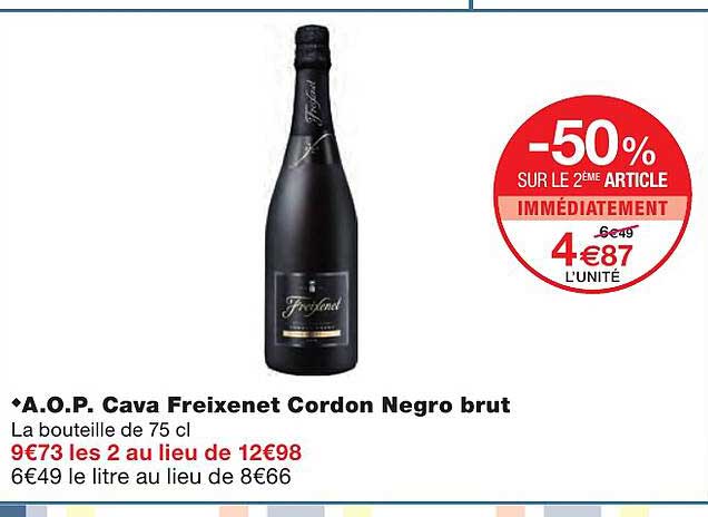 a.o.p. cava freixenet cordon negro brut