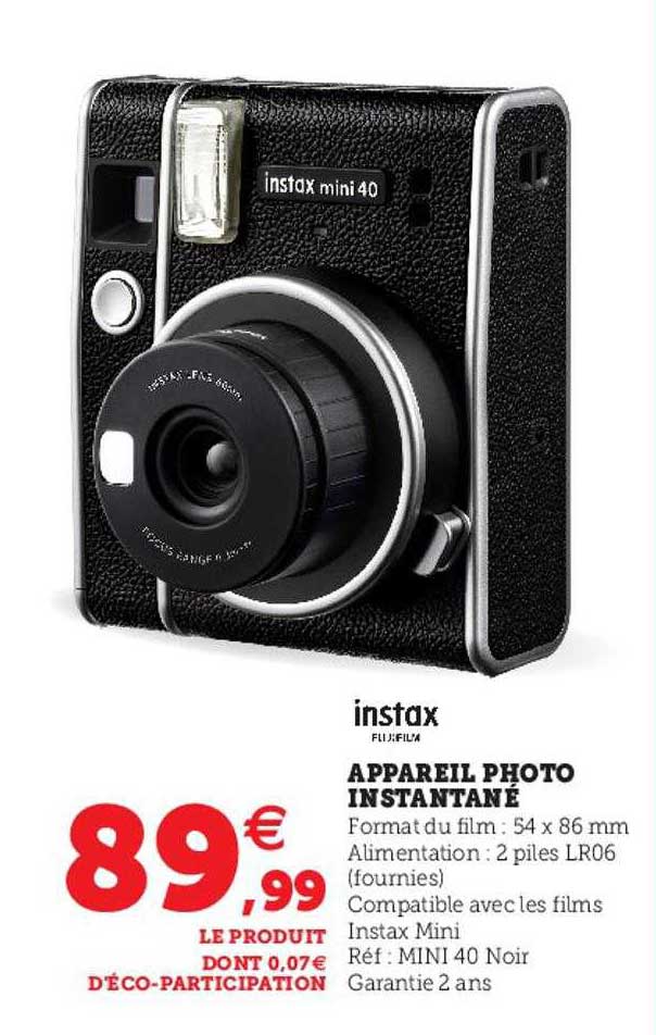 Appareil Photo Instantané Instax