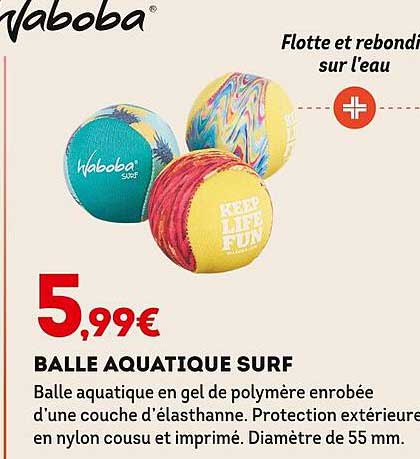 balle aquatique surf