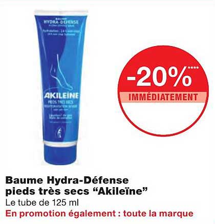 baume hydra-défense pieds très secs "akileïne"