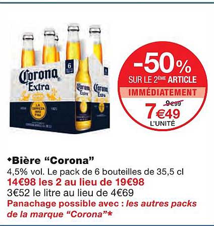 Bière "corona"