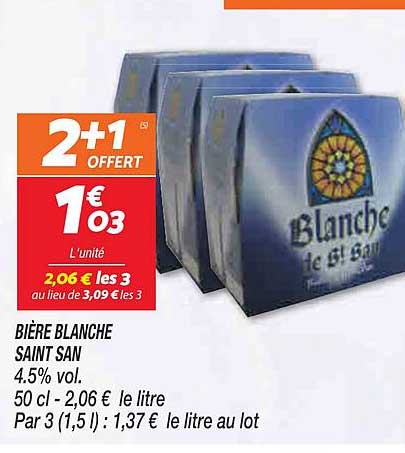 bière blanche saint san