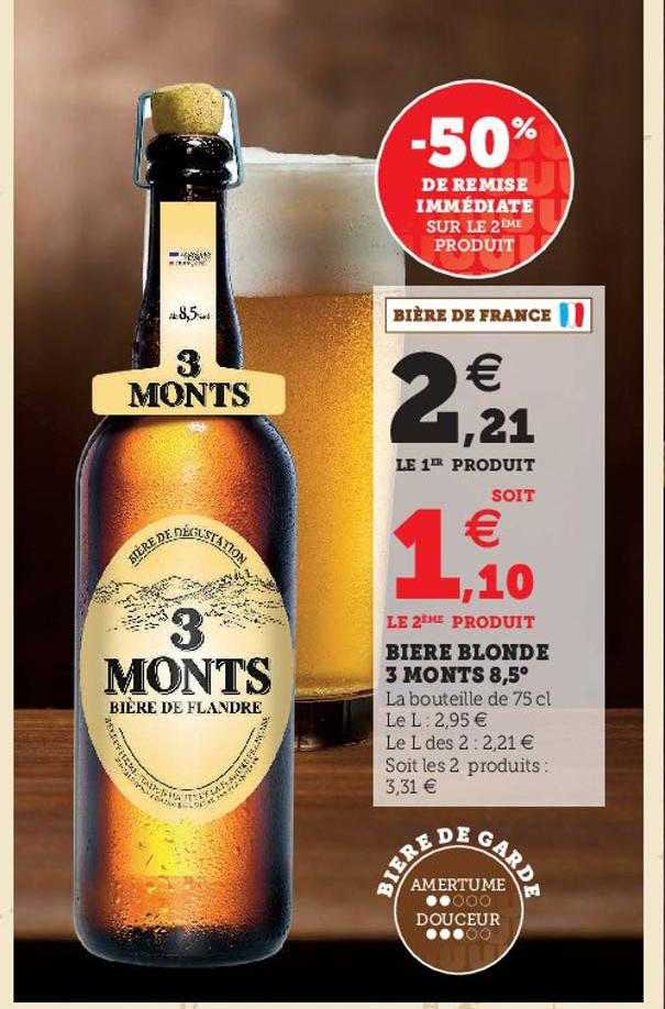 bière blonde 3 monts 8,5°