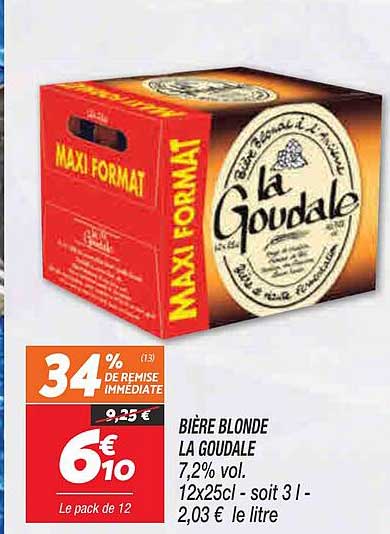 Bière Blonde La Goudale