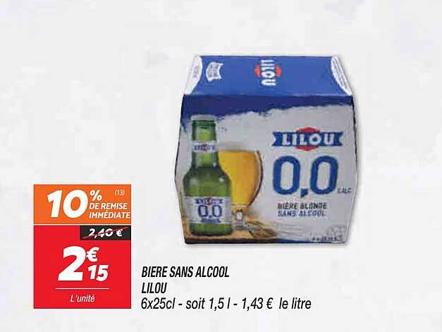 Bière Sans Alcool Lilou
