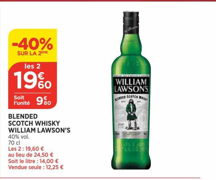 blended scotch whisky william lawson's