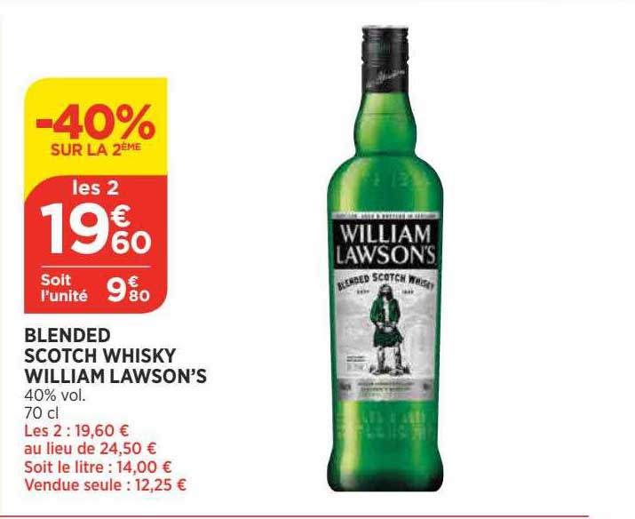 blended scotch whisky william lawson's