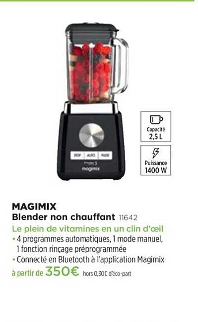 blender non chauffant magimix 11642