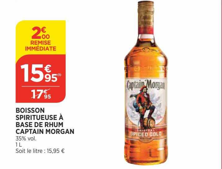 Boisson Spiritueuse à Base De Rhum Captain Morgan