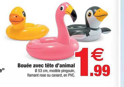 bouée avec tête d'animal