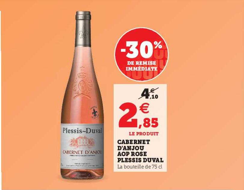 cabernet d'anjou aop rosé plessis duval