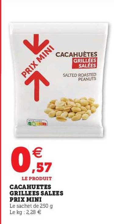 Cacahuètes Grillées Salées Prix Mini