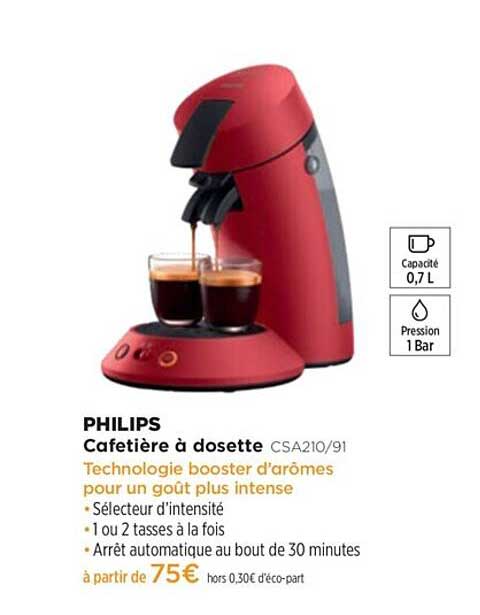 Cafetière à Desette Philips Csa210-91